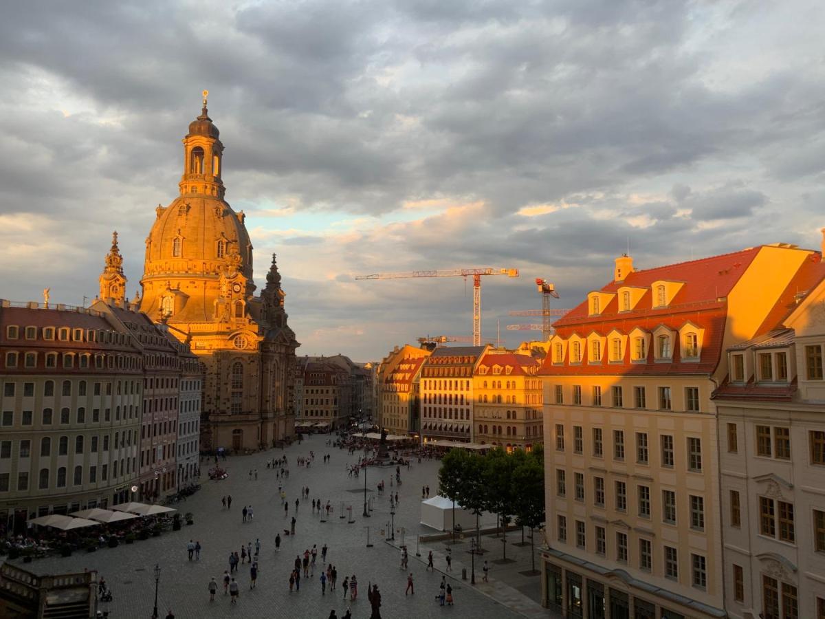 Luxus Suite Mit Einmaligem Blick Auf Die Frauenkirche Drezno Zewnętrze zdjęcie