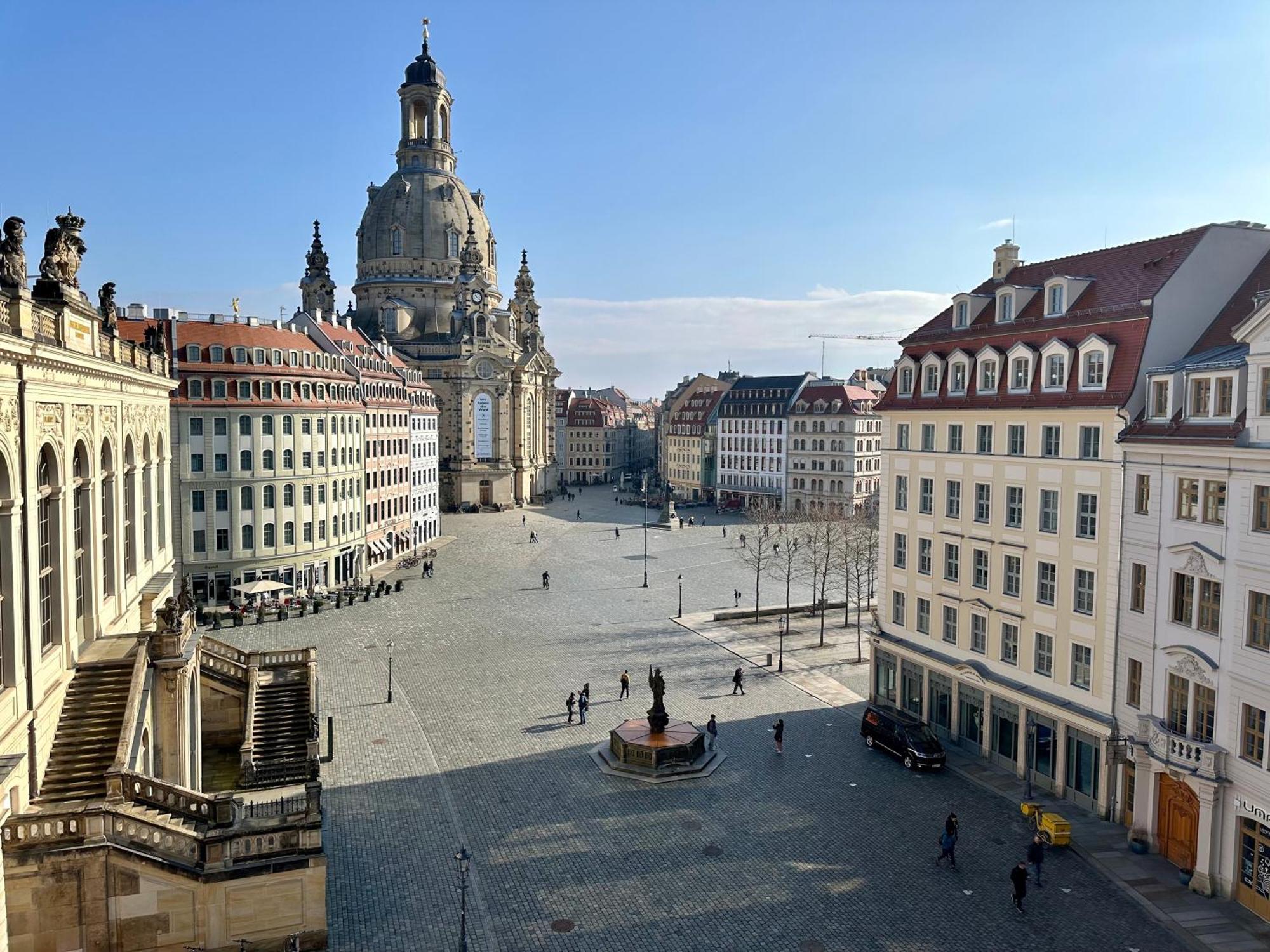 Luxus Suite Mit Einmaligem Blick Auf Die Frauenkirche Drezno Zewnętrze zdjęcie