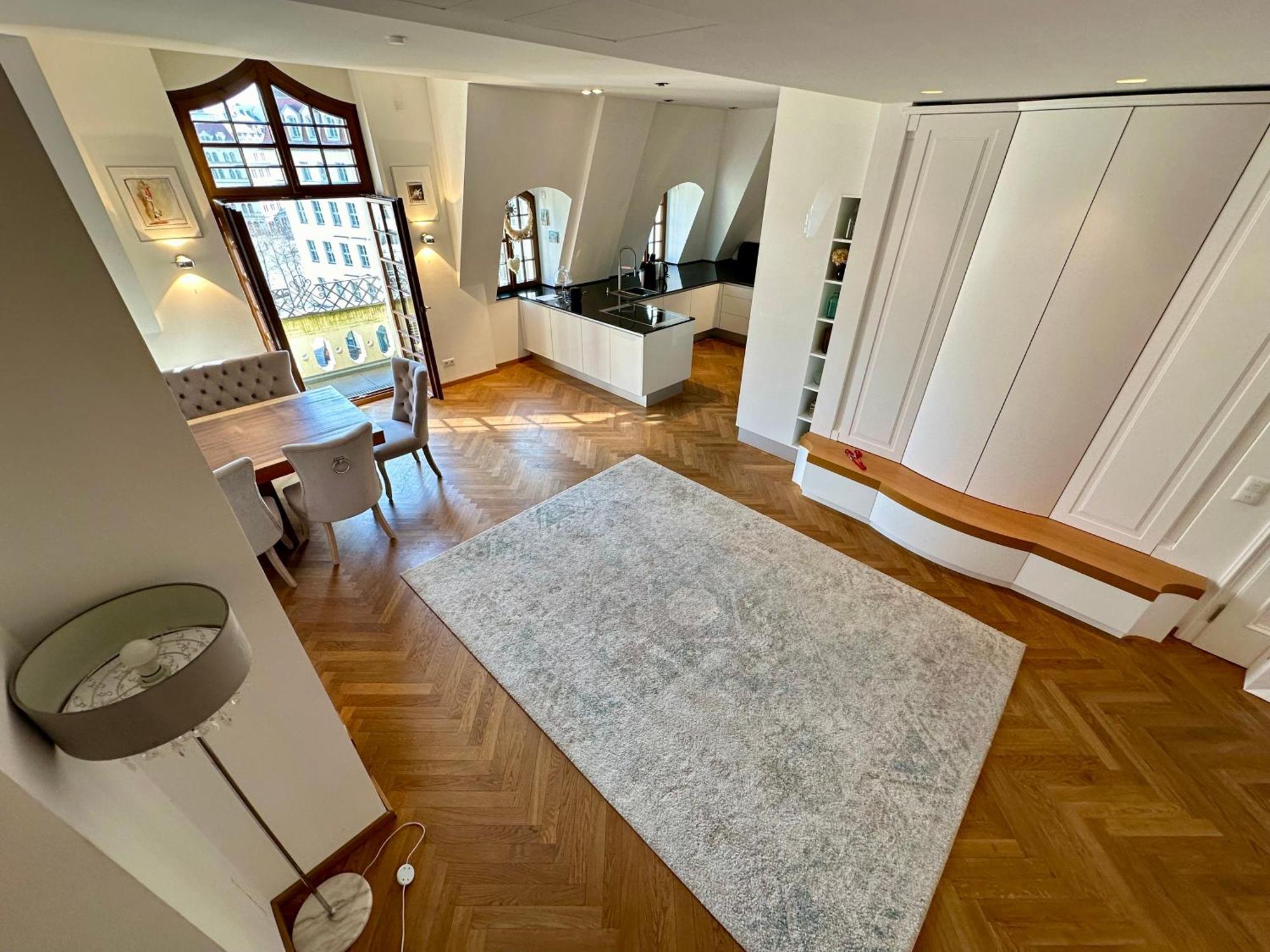 Luxus Suite Mit Einmaligem Blick Auf Die Frauenkirche Drezno Zewnętrze zdjęcie