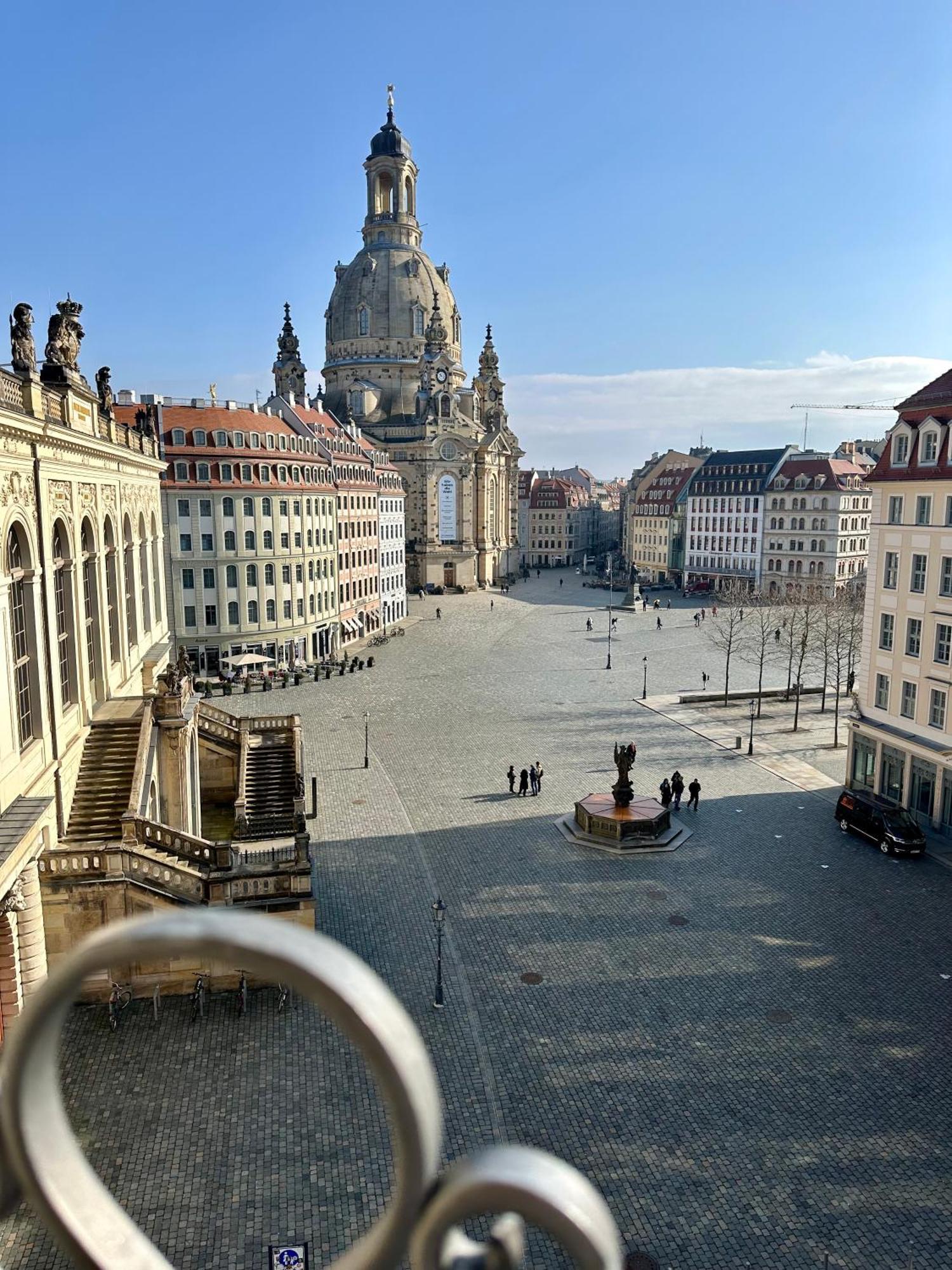 Luxus Suite Mit Einmaligem Blick Auf Die Frauenkirche Drezno Zewnętrze zdjęcie